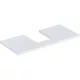 Geberit One mosdópult középső kivágással, pultra ültethető tálformájú mosdóhoz 105x47 cm, matt fehér 505.274.00.2