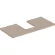 Geberit One mosdópult középső kivágással, pultra ültethető tálformájú mosdóhoz 105x47 cm, tölgy 505.274.00.5