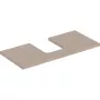 Geberit One mosdópult középső kivágással, pultra ültethető tálformájú mosdóhoz 105x47 cm, tölgy 505.274.00.5