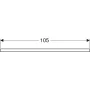 Geberit One mosdópult középső kivágással, pultra ültethető tálformájú mosdóhoz 105x47 cm, tölgy 505.274.00.5