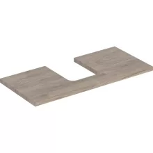   Geberit One mosdópult középső kivágással, pultra ültethető tálformájú mosdóhoz 105x47 cm, hikoridió 505.274.00.6