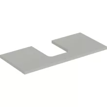   Geberit One mosdópult középső kivágással, pultra ültethető tálformájú mosdóhoz 105x47 cm, matt greige 505.274.00.7