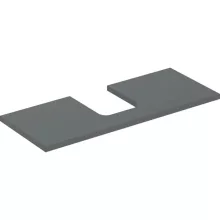   Geberit One mosdópult középső kivágással, pultra ültethető tálformájú mosdóhoz 120x47 cm, matt láva 505.275.00.3