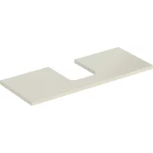   Geberit One mosdópult középső kivágással, pultra ültethető tálformájú mosdóhoz 120x47 cm, magasfényű homokszürke 505.275.00.4