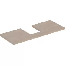   Geberit One mosdópult középső kivágással, pultra ültethető tálformájú mosdóhoz 120x47 cm, tölgy 505.275.00.5
