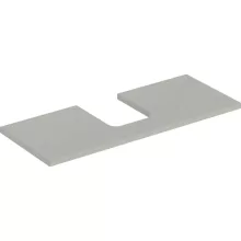   Geberit One mosdópult középső kivágással, pultra ültethető tálformájú mosdóhoz 120x47 cm, matt greige 505.275.00.7