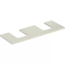   Geberit One mosdópult kivágással, két pultra ültethető tálformájú mosdóhoz 135x47 cm, magasfényű homokszürke 505.276.00.4