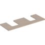 Geberit One mosdópult kivágással, két pultra ültethető tálformájú mosdóhoz 135x47 cm, tölgy 505.276.00.5