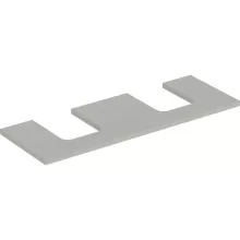   Geberit One mosdópult kivágással, két pultra ültethető tálformájú mosdóhoz 135x47 cm, matt greige 505.276.00.7