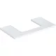Geberit One mosdópult középső kivágással, pultra ültethető mosdóhoz 90x47 cm, magasfényű fehér 505.283.00.1
