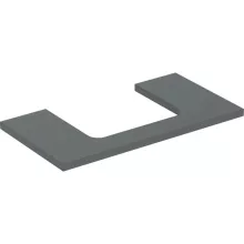   Geberit One mosdópult középső kivágással, pultra ültethető mosdóhoz 90x47 cm, matt láva 505.283.00.3