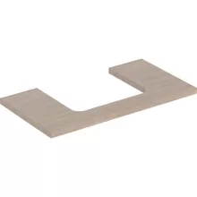   Geberit One mosdópult középső kivágással, pultra ültethető mosdóhoz 90x47 cm, tölgy 505.283.00.5