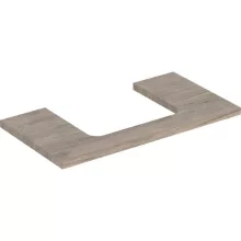   Geberit One mosdópult középső kivágással, pultra ültethető mosdóhoz 90x47 cm, hikoridió 505.283.00.6