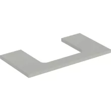   Geberit One mosdópult középső kivágással, pultra ültethető mosdóhoz 90x47 cm, matt greige 505.283.00.7