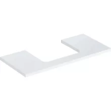   Geberit One mosdópult középső kivágással, pultra ültethető mosdóhoz 105x47 cm, magasfényű fehér 505.284.00.1
