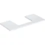 Geberit One mosdópult középső kivágással, pultra ültethető mosdóhoz 105x47 cm, magasfényű fehér 505.284.00.1