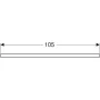 Geberit One mosdópult középső kivágással, pultra ültethető mosdóhoz 105x47 cm, magasfényű fehér 505.284.00.1