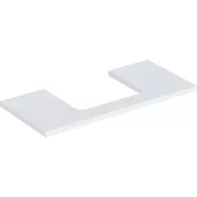   Geberit One mosdópult középső kivágással, pultra ültethető mosdóhoz 105x47 cm, matt fehér 505.284.00.2