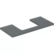   Geberit One mosdópult középső kivágással, pultra ültethető mosdóhoz 105x47 cm, matt láva 505.284.00.3