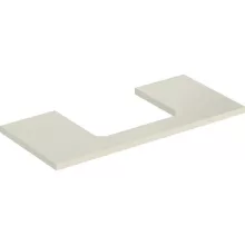   Geberit One mosdópult középső kivágással, pultra ültethető mosdóhoz 105x47 cm,magasfényű homokszürke 505.284.00.4