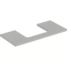   Geberit One mosdópult középső kivágással, pultra ültethető mosdóhoz 105x47 cm, matt greige 505.284.00.7