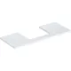Geberit One mosdópult középső kivágással, pultra ültethető mosdóhoz 120x47 cm, magasfényű fehér 505.285.00.1