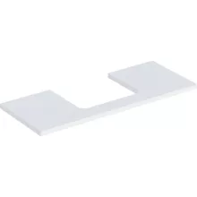   Geberit One mosdópult középső kivágással, pultra ültethető mosdóhoz 120x47 cm, matt fehér 505.285.00.2