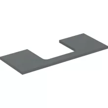  Geberit One mosdópult középső kivágással, pultra ültethető mosdóhoz 120x47 cm, matt láva 505.285.00.3