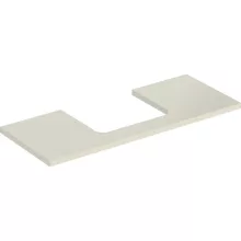  Geberit One mosdópult középső kivágással, pultra ültethető mosdóhoz 120x47 cm, magasfényű homokszürke 505.285.00.4