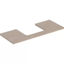   Geberit One mosdópult középső kivágással, pultra ültethető mosdóhoz 120x47 cm, tölgy 505.285.00.5