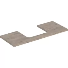   Geberit One mosdópult középső kivágással, pultra ültethető mosdóhoz 120x47 cm, hikoridió 505.285.00.6