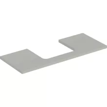   Geberit One mosdópult középső kivágással, pultra ültethető mosdóhoz 120x47 cm, matt greige 505.285.00.7