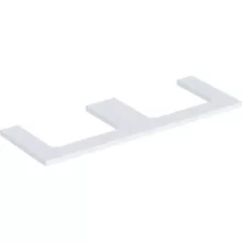   Geberit One mosdópult kivágással, két pultra ültethető mosdóhoz 135x47 cm, matt fehér 505.286.00.2