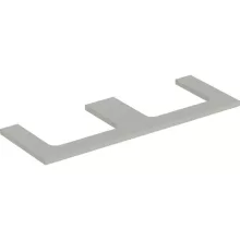   Geberit One mosdópult kivágással, két pultra ültethető mosdóhoz 135x47 cm, matt greige 505.286.00.7