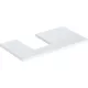 Geberit One mosdópult bal oldali kivágással 90x47 cm, pultra ültethető tálformájú mosdóhoz, magasfényű fehér 505.293.00.1