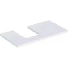   Geberit One mosdópult bal oldali kivágással 90x47 cm, pultra ültethető tálformájú mosdóhoz, matt fehér 505.293.00.2
