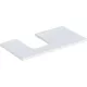 Geberit One mosdópult bal oldali kivágással 90x47 cm, pultra ültethető tálformájú mosdóhoz, matt fehér 505.293.00.2