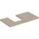 Geberit One mosdópult bal oldali kivágással 90x47 cm, pultra ültethető tálformájú mosdóhoz, tölgy 505.293.00.5