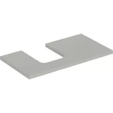   Geberit One mosdópult bal oldali kivágással 90x47 cm, pultra ültethető tálformájú mosdóhoz, matt greige 505.293.00.7