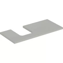   Geberit One mosdópult bal oldali kivágással 105x47 cm, pultra ültethető tálformájú mosdóhoz, matt greige 505.294.00.7