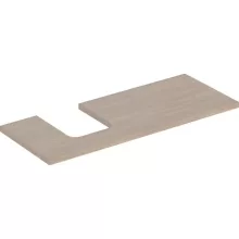   Geberit One mosdópult bal oldali kivágással 120x47 cm, pultra ültethető tálformájú mosdóhoz, tölgy 505.295.00.5