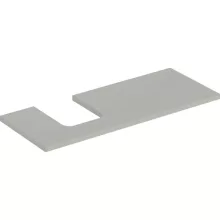   Geberit One mosdópult bal oldali kivágással 120x47 cm, pultra ültethető tálformájú mosdóhoz, matt greige 505.295.00.7