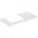 Geberit One mosdópult bal oldali kivágással 90x47 cm, pultra ültethető mosdóhoz, magasfényű fehér 505.303.00.1