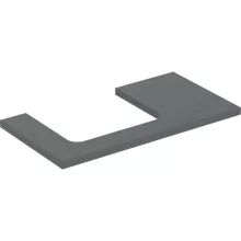   Geberit One mosdópult bal oldali kivágással 90x47 cm, pultra ültethető mosdóhoz, matt láva 505.303.00.3