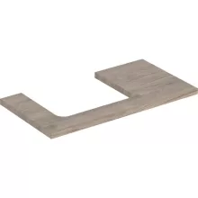  Geberit One mosdópult bal oldali kivágással 90x47 cm, pultra ültethető mosdóhoz, hikoridió 505.303.00.6