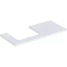   Geberit One mosdópult bal oldali kivágással 105x47 cm, pultra ültethető mosdóhoz, matt fehér 505.304.00.2