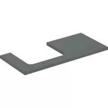   Geberit One mosdópult bal oldali kivágással 105x47 cm, pultra ültethető mosdóhoz, matt láva 505.304.00.3