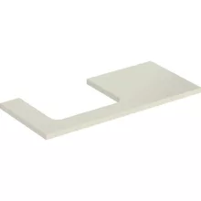   Geberit One mosdópult bal oldali kivágással 105x47 cm, pultra ültethető mosdóhoz, magasfényű homokszürke 505.304.00.4