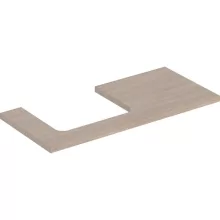   Geberit One mosdópult bal oldali kivágással 105x47 cm, pultra ültethető mosdóhoz, tölgy 505.304.00.5