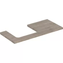   Geberit One mosdópult bal oldali kivágással 105x47 cm, pultra ültethető mosdóhoz, hikoridió 505.304.00.6